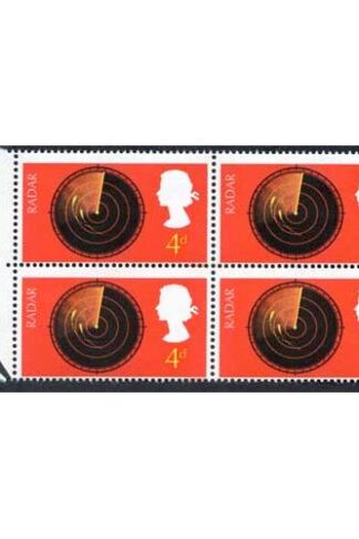 SG752a 1967 4d Discoverys with Broken Scale Variety Block of 4 U/M