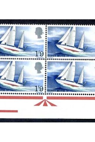 Spec W122a 1967 1/9 Voyage with Broken Ribbon Variety Block of 4 U/M