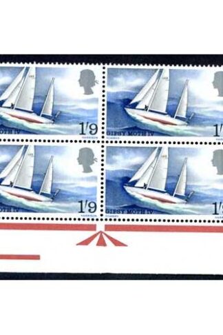 Spec W122a 1967 1/9 Voyage with Broken Ribbon Variety Block of 4 U/M