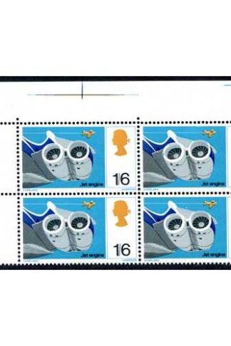 Spec W125c 1967 1/6 Discovery with Cowling Flaw Variety Block of 4 U/M