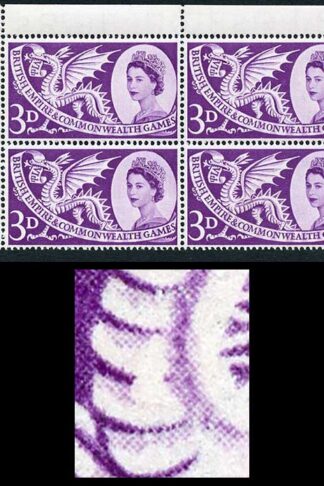 SG567a 1958 3d Games with Short Scale Variety R1/1 Block of 4 U/M