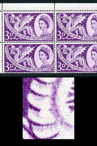 SG567a 1958 3d Games with Short Scale Variety R1/1 Block of 4 U/M