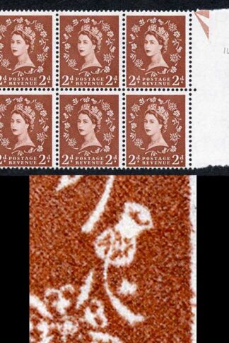 2d Light Red Brown Wilding Spec S38q White Spot by Right Thistle U/M (ebay 2)