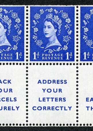 SB29 1d Se-tenant Pack Your Parcels Pane Wmk Edward Upright U/M