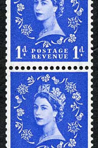 S15b 1st Graphite 1d Ultramarine with Daffodil Flaw in U/M Coil