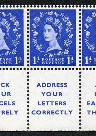 SB29 1d Se-tenant Pack Your Parcels Pane Wmk Edward Upright U/M