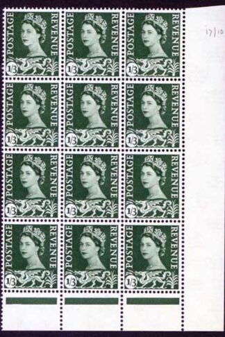 Wales XW15 1/3 Cream Paper Block of 12 U/M