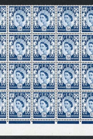 Scotland XS27 1/6 No Wmk Cyl 1 no Dot Block of 24