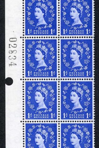 SpecS15a 1d 1st Graphite Block of 16 inc Thistle Flaw