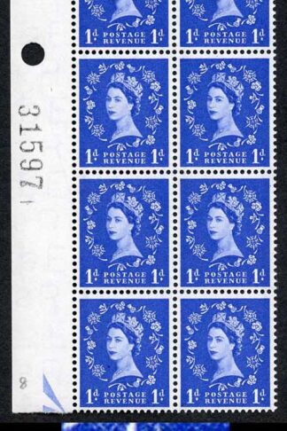 SpecS15a 1d 1st Graphite Block of 10 inc Thistle Flaw (ebay 1)
