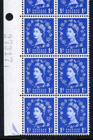 SpecS15a 1d 1st Graphite Block of 10 inc Thistle Flaw (eBay 1)