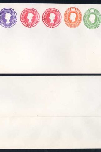 ESCP880 KGVI and QEII Five Colour Stamp To Order Envelope