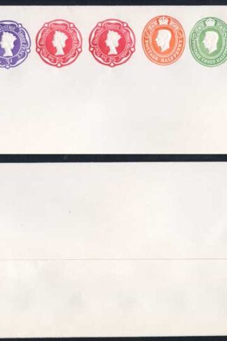 ESCP880 KGVI and QEII Five Colour Stamp To Order Envelope