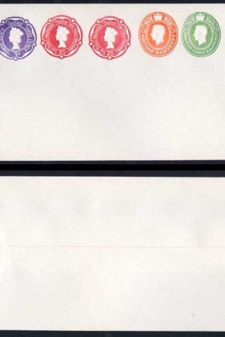 ESCP880 KGVI and QEII Five Colour Stamp To Order Envelope