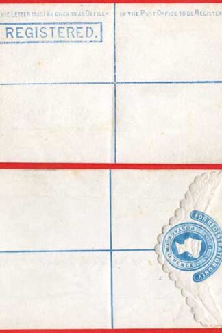 RP3 QV 2d Registered Envelope Size F Scalloped edge Mint Dated 14.2.78