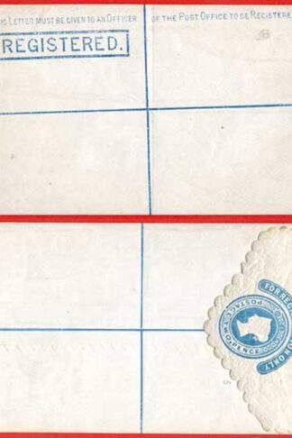 RP3 QV 2d Registered Envelope Size F Scalloped edge Mint Dated 25.2.78