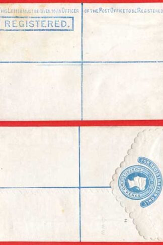 RP3 QV 2d Registered Envelope Size F Scalloped edge Mint Dated 14.2.78