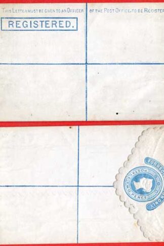 RP3 QV 2d Registered Envelope Size F Scalloped edge Mint Dated 4.3.78