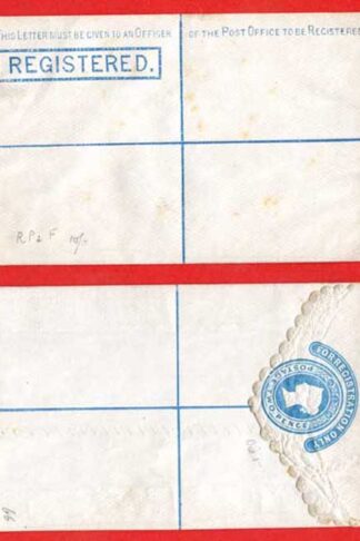 RP3 QV 2d Registered Envelope Size F Scalloped edge Mint Dated 25.2.78