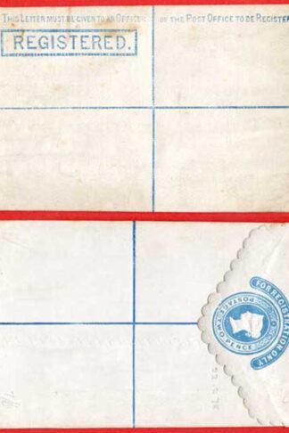 RP3 QV 2d Registered Envelope Size F Scalloped edge Mint Dated 22.2.78
