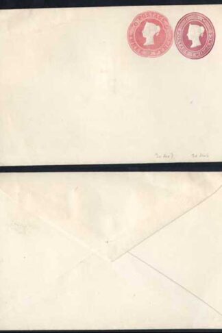 ESC133 QV 2d Lake (9.11.93) 3d Carmine (10.11.93) Compound Envelope Mint