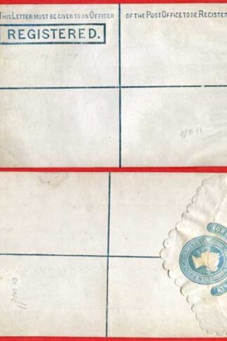 RP3 QV 2d Registered Envelope Size F Scalloped edge Mint Dated 14.3.78