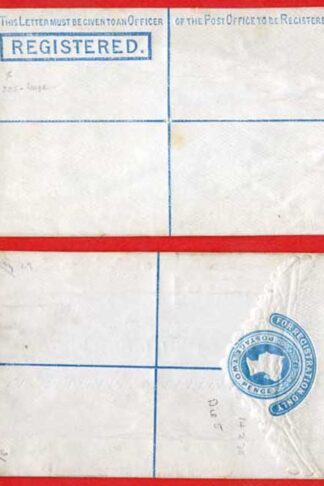 RP3 QV 2d Registered Envelope Size F Scalloped edge Mint Dated 14.2.78