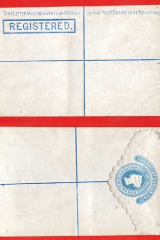 RP3 QV 2d Registered Envelope Size F Scalloped edge Mint Dated 21.2.78