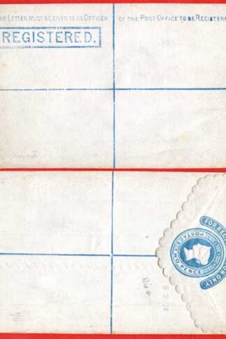 RP3 QV 2d Registered Envelope Size F Scalloped edge Mint Dated 8.2.78