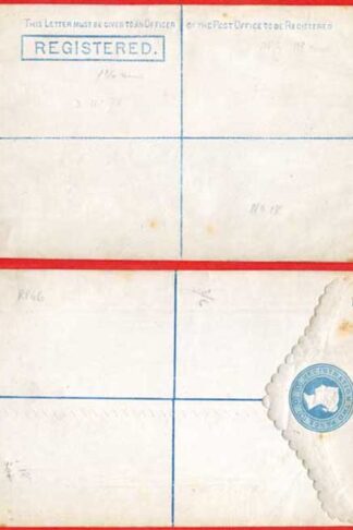 RP4 QV 2d Registered Envelope Size G Mint Dated 3.4.78