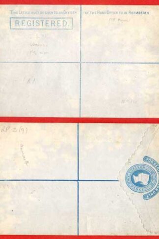 RP3 QV 2d Registered Envelope Size G Scalloped edge Mint Dated 12.3.78