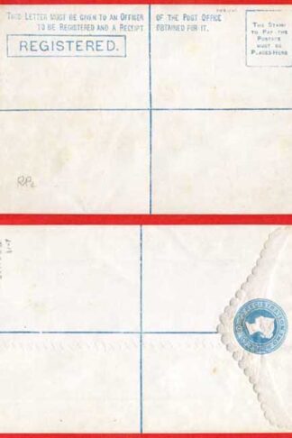 RP5 QV 2d Registered Envelope Size G Mint Dated 22.7.78