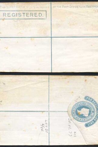 RP2 QV 2d Registered (Sans serif) Plain Edge 30.11.77 Size F without Imprint