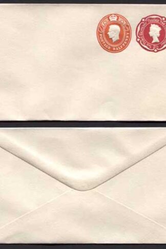 ESC974 QEII 2 1/2d and KGVI 1/2d Compound Envelope Mint
