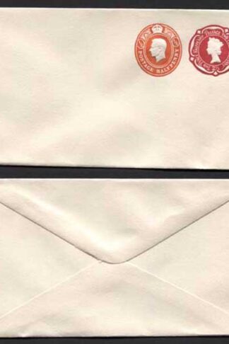 ESC974 QEII 2 1/2d and KGVI 1/2d Compound Envelope Mint