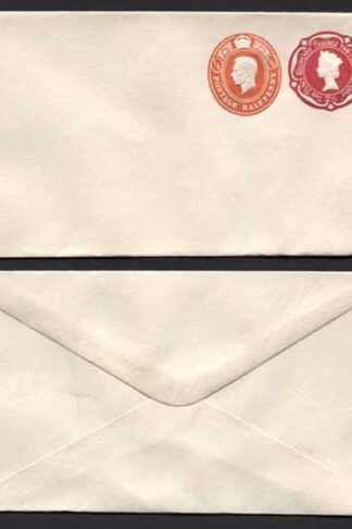 ESC974 QEII 2 1/2d and KGVI 1/2d Compound Envelope Mint
