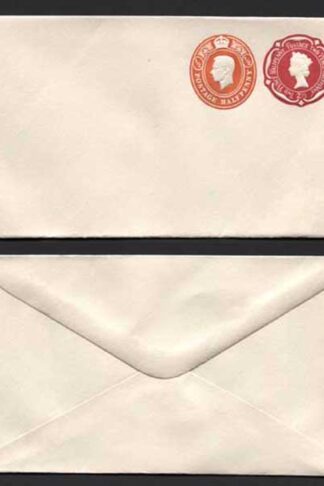 ESC974 QEII 2 1/2d and KGVI 1/2d Compound Envelope Mint