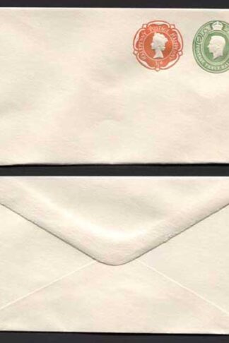 ESCP865 KGVI 1 1/2d and QEII 1/2d Compound Envelope Mint
