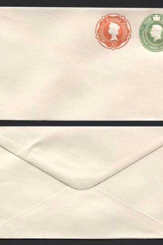 ESCP865 KGVI 1 1/2d and QEII 1/2d Compound Envelope Mint