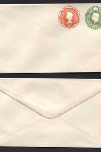 ESCP865 KGVI 1 1/2d and QEII 1/2d Compound Envelope Mint