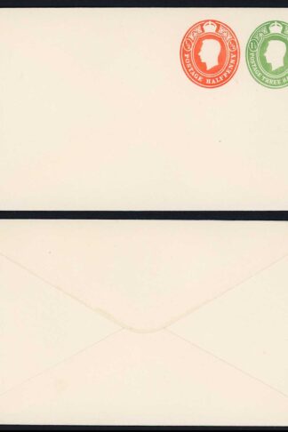 ESC821 KGVI 1 1/2d and 1/2d Compound Envelope Mint