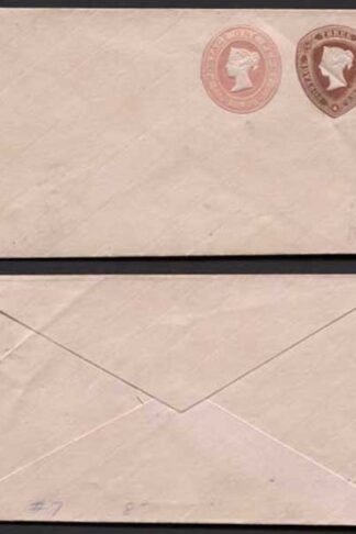 ESC19 QV 1 1/2d Brown (19.4.75) 1d Pink (19.4.75) Compound Envelope Mint