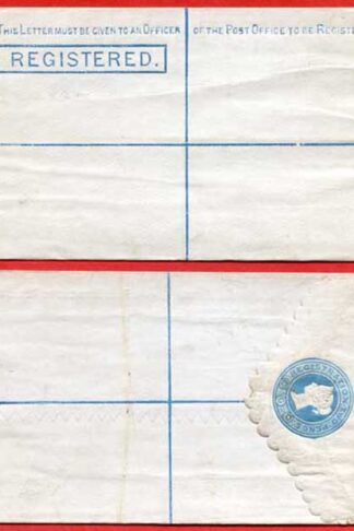 RP4 QV 2d Blue Registered Envelope (16.7.78) Size F Mint