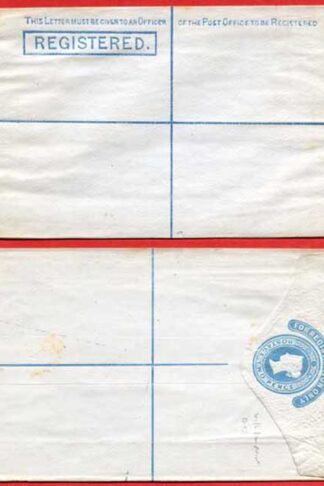 RP2 QV 2d Registered Envelope Size G Plain edge Mint Dated 28.1.78