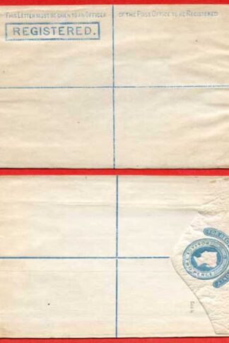 RP2 QV 2d Registered Envelope Size G Plain edge Mint Dated 25.1.78