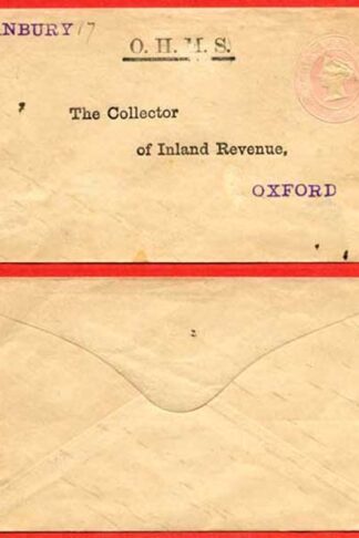 EO26 QV Penny Pink O.H.M.S. to the Collector of Inland Revenue Mint
