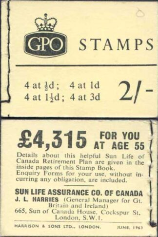 N12 2/- Booklet June 1963 Crowns Ordinary
