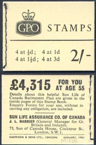 N7 2/- Booklet April 1962 Crowns Ordinary
