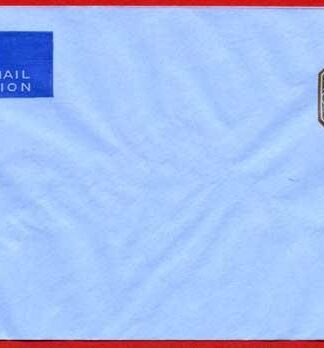 ES75 KGVI 1/- Brown Stamped to Order Air Mail Envelope Mint