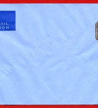 ES75 KGVI 1/- Brown Stamped to Order Air Mail Envelope Mint